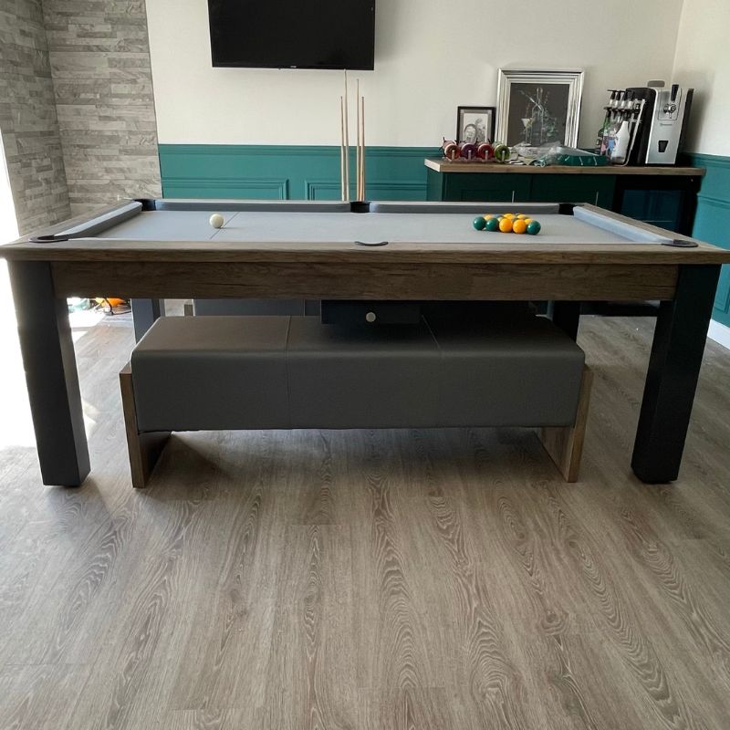 FMF Elixir Pool Dining Table Distressed Oak