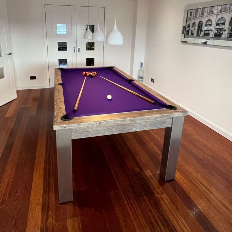 FMF Elixir Pool Dining Table Distressed Oak