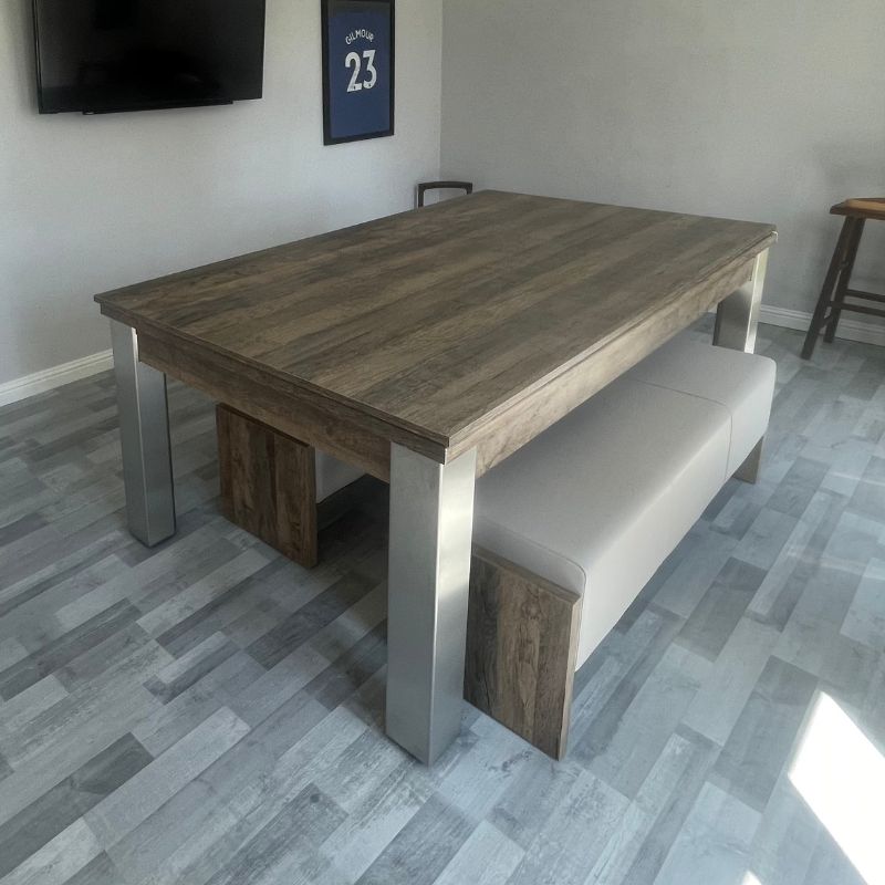FMF Elixir Pool Dining Table Distressed Oak