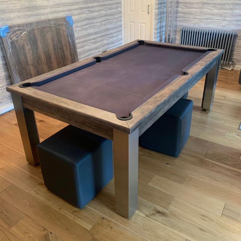 FMF Elixir Pool Dining Table Distressed Oak