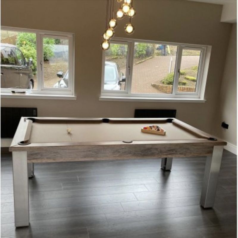 FMF Elixir Pool Dining Table Distressed Oak