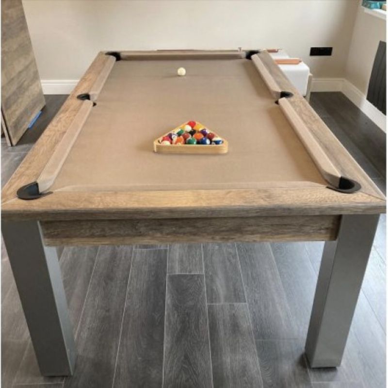 FMF Elixir Pool Dining Table Distressed Oak