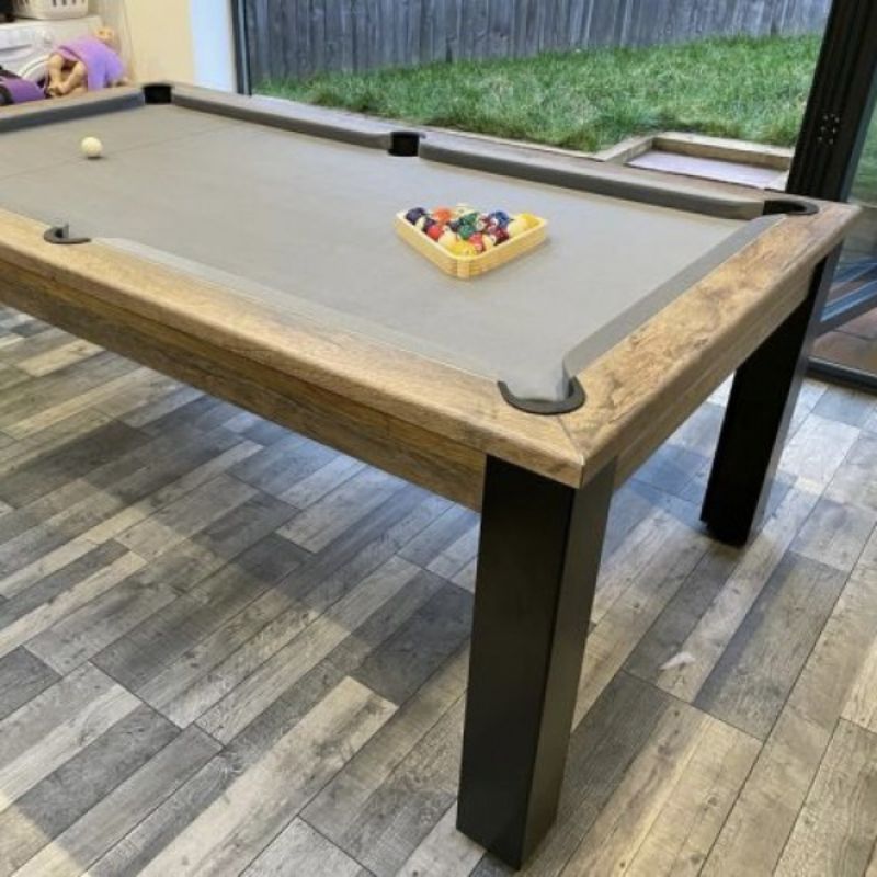 FMF Elixir Pool Dining Table Distressed Oak