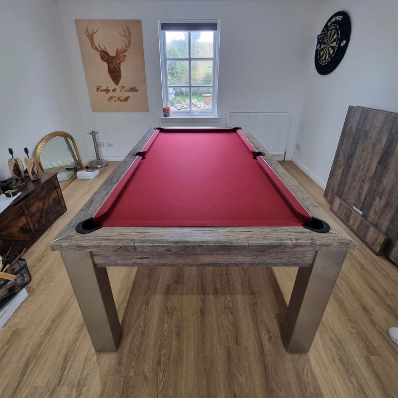 FMF Elixir Pool Dining Table Distressed Oak