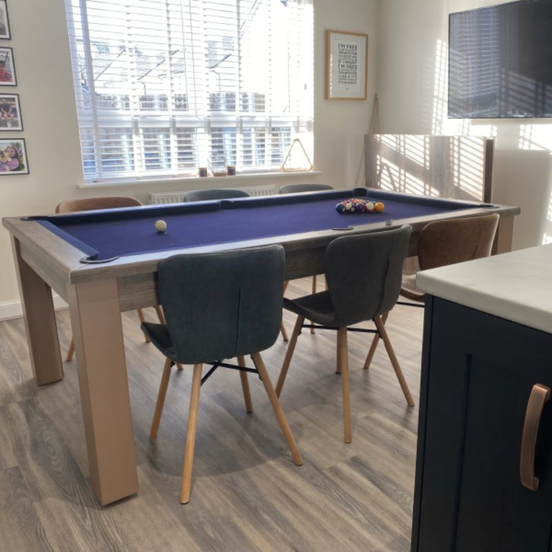 FMF Elixir Pool Dining Table Distressed Oak