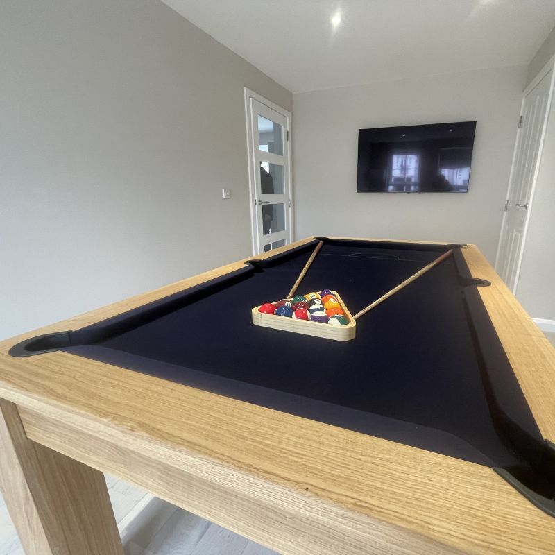 FMF Elixir Pool Dining Table Natural Oak - Excel Leisure Games