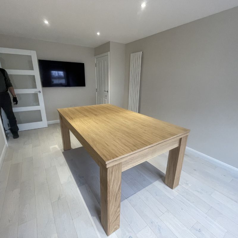 FMF Elixir Pool Dining Table Natural Oak - Excel Leisure Games