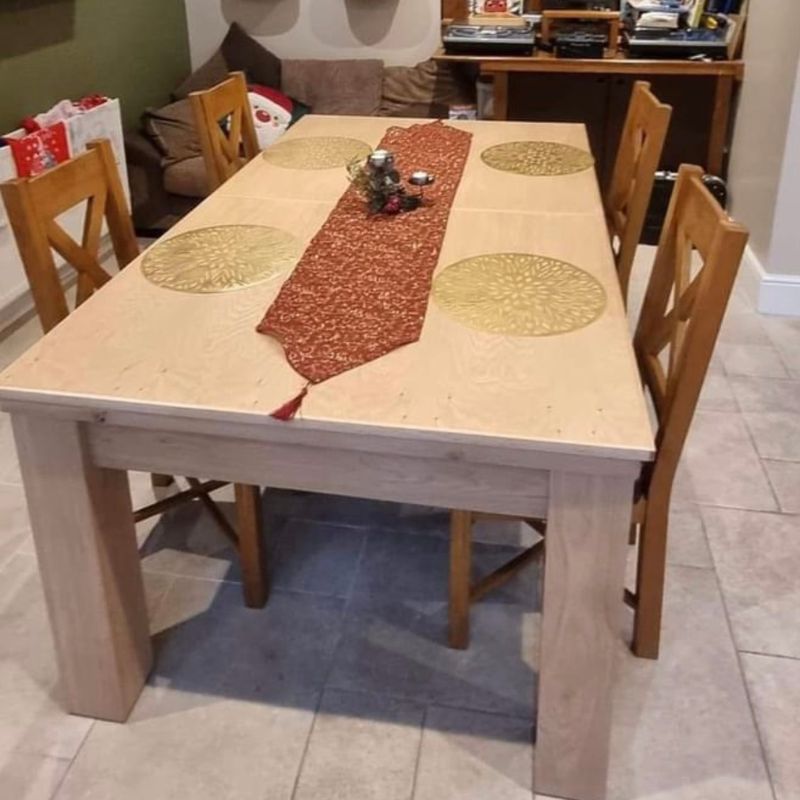 FMF Elixir Pool Dining Table Natural Oak - Excel Leisure Games