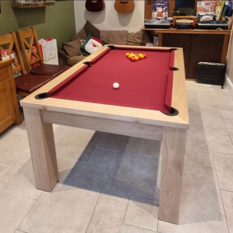 FMF Elixir Pool Dining Table Natural Oak - Excel Leisure Games