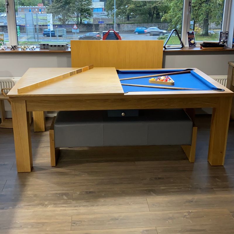 FMF Elixir Pool Dining Table Natural Oak - Excel Leisure Games