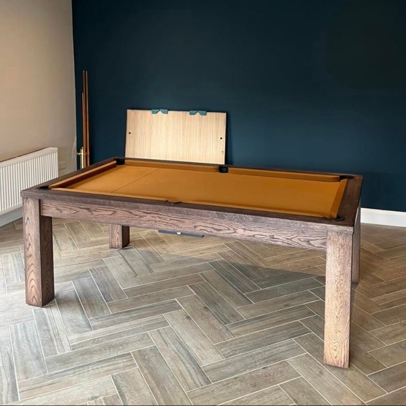 FMF Elixir Pool Dining Table Rustic Black Oak - Excel Leisure Games