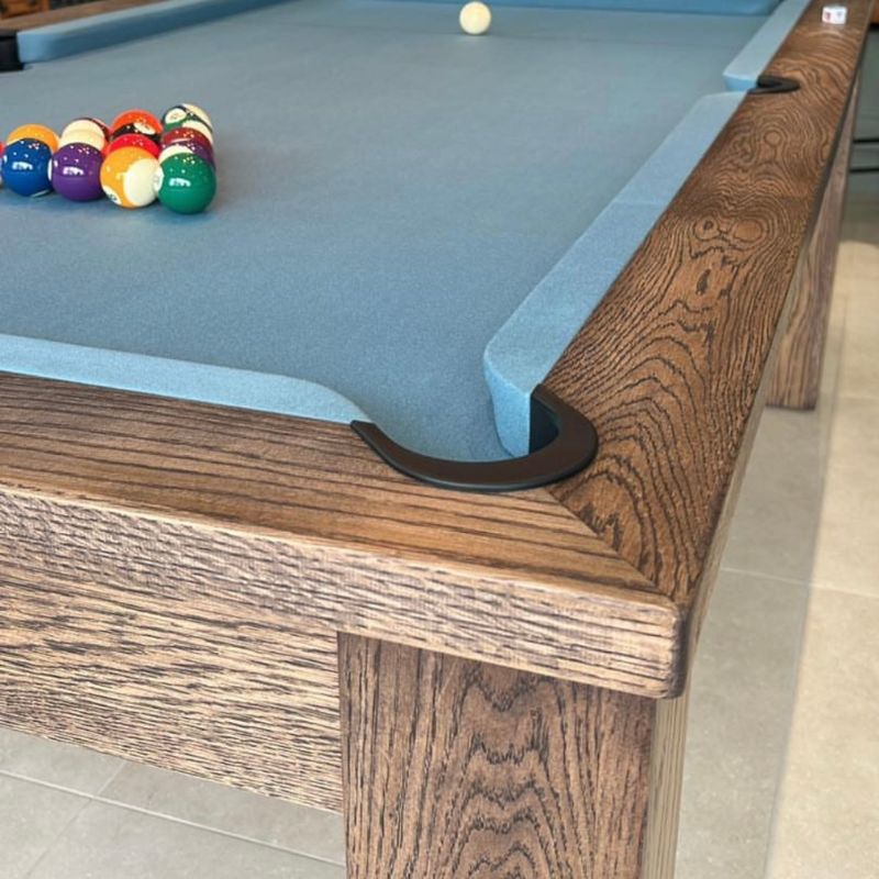 FMF Elixir Pool Dining Table Rustic Black Oak - Excel Leisure Games