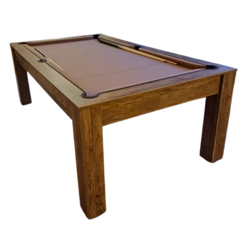 Superpool Revolution American Pool Dining Table Santa Fe Walnut 7ft - Excel Leisure Games