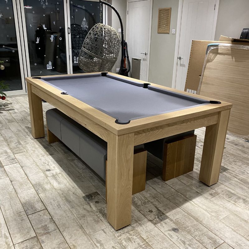 FMF Elixir Pool Dining Table Natural Oak - Excel Leisure Games