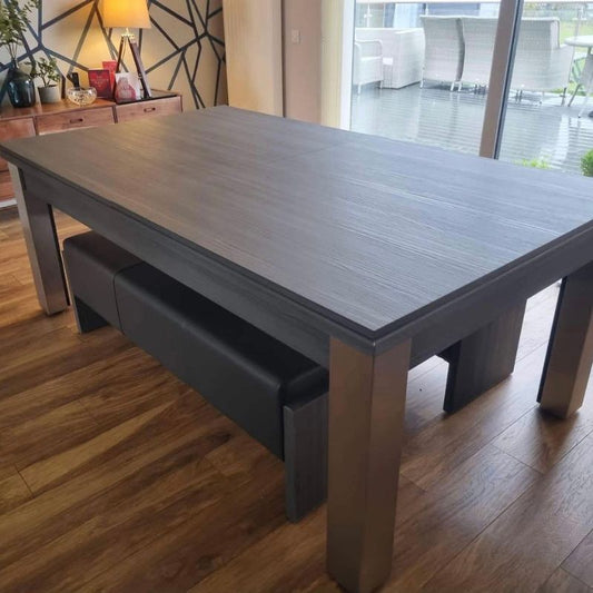 FMF Elixir Pool Dining Table Metallic Graphite Grey