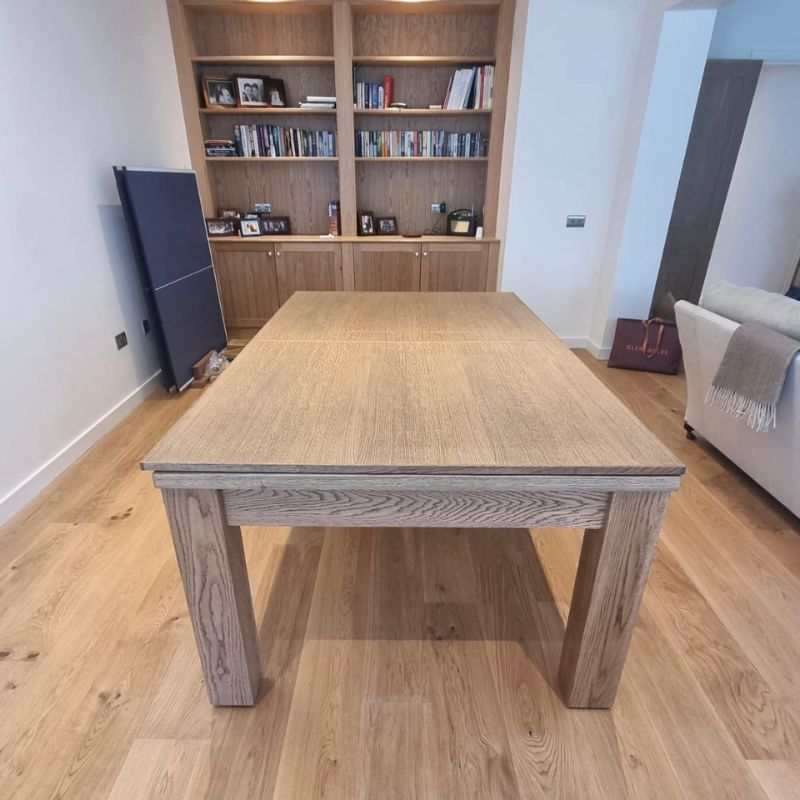 FMF Elixir Pool Dining Table Rustic Oak