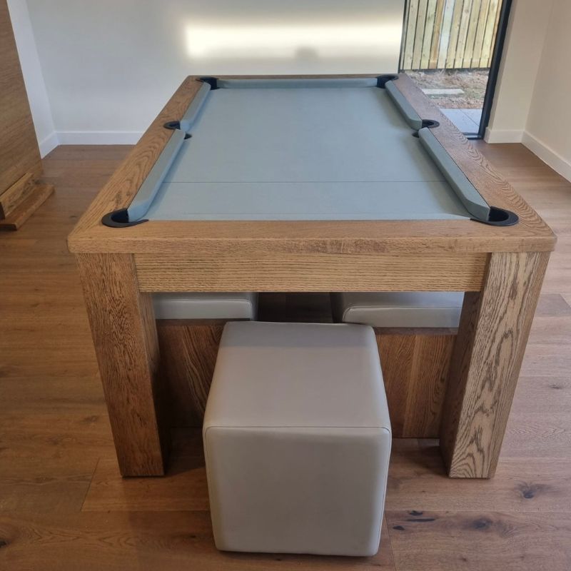 FMF Elixir Pool Dining Table Rustic Oak