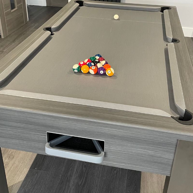 FMF Spirit Tournament Pool Table Metallic Graphite Grey
