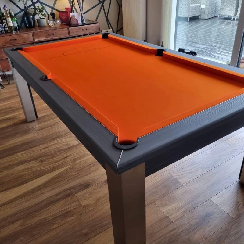 FMF Elixir Pool Dining Table Metallic Graphite Grey
