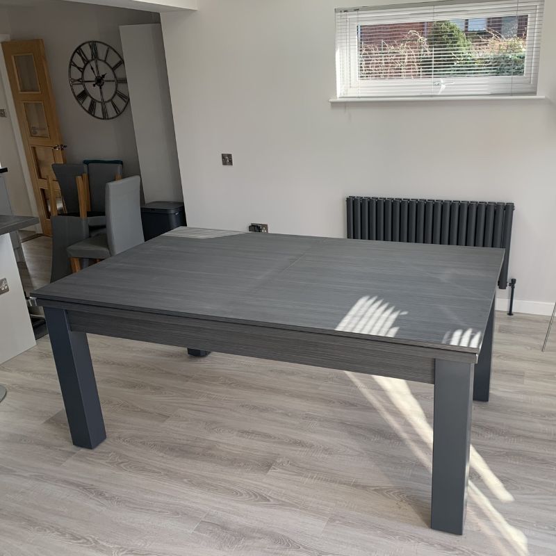 FMF Elixir Pool Dining Table Metallic Graphite Grey