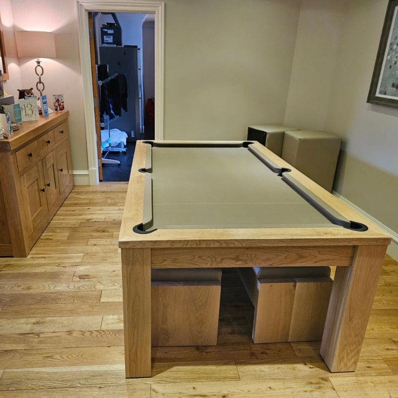 FMF Elixir Pool Dining Table Natural Oak - Excel Leisure Games