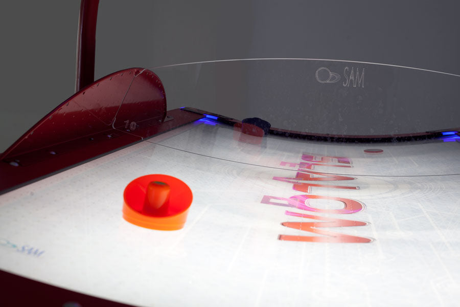 SAM Slalom Evo II Curved Bed Air Hockey Table 8ft - Excel Leisure Games