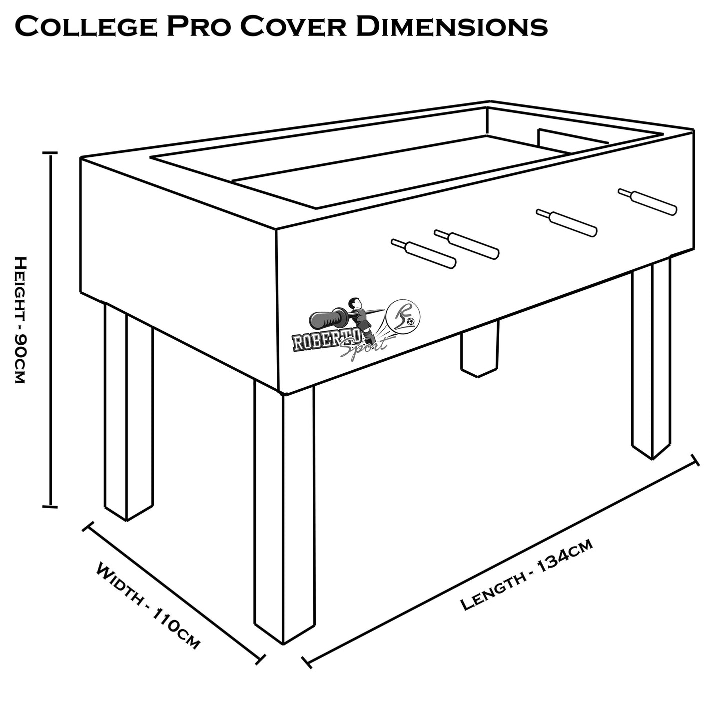 Roberto Sport College Pro Cover Football Table