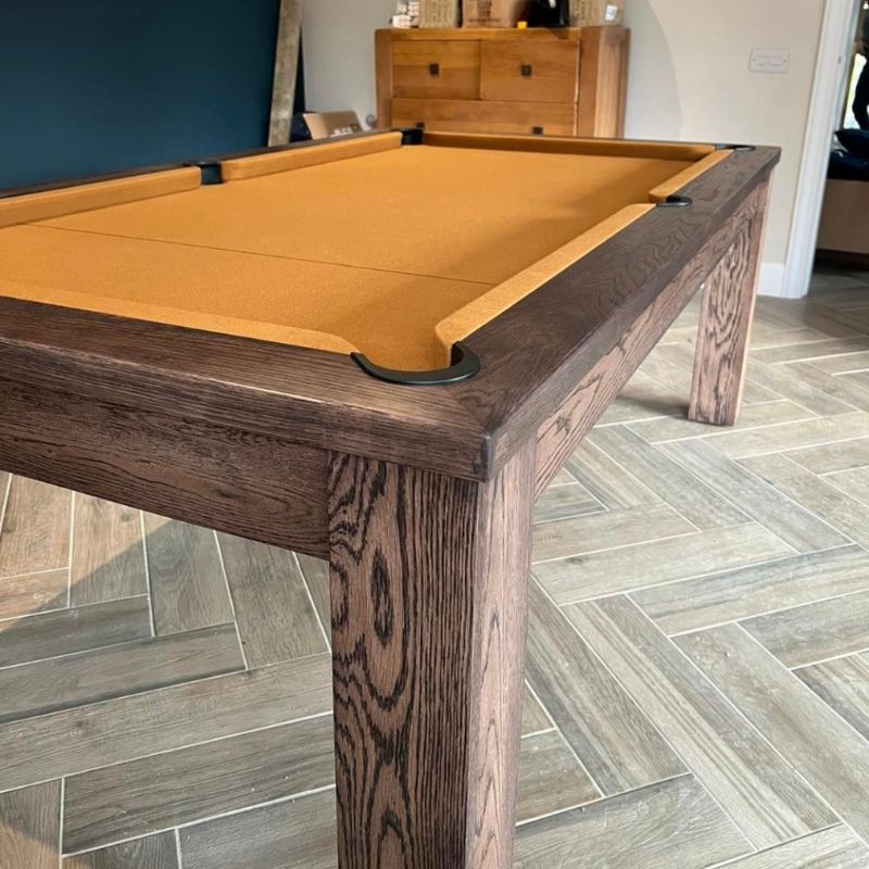 FMF Elixir Rustic Pool Dining Table Black Oak