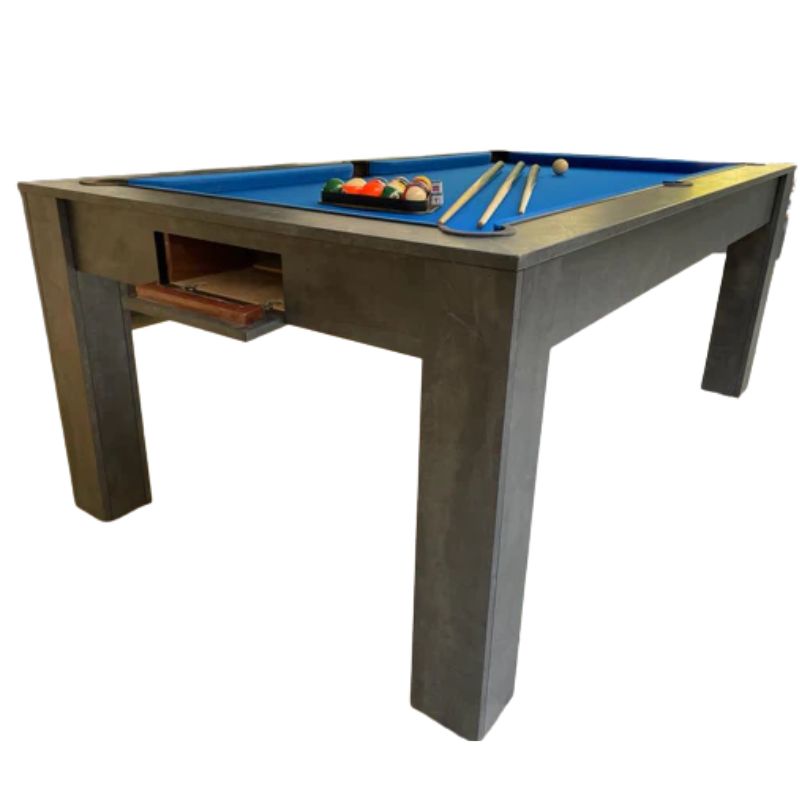 Superpool Rosetta Pool Dining Table Monaco Grey - Excel Leisure Games