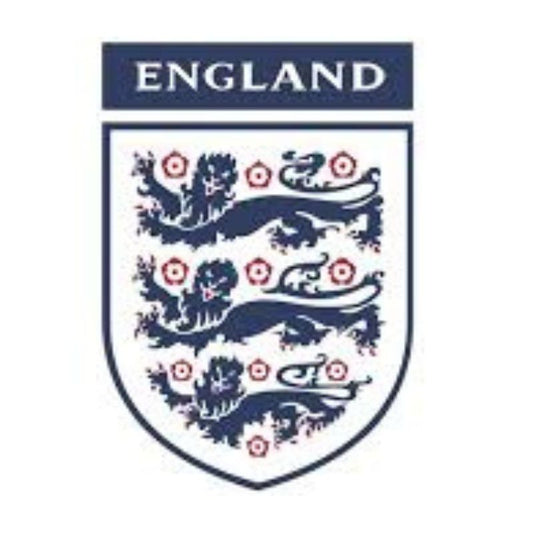 Hand Painted England Team with 3 Lions Crests