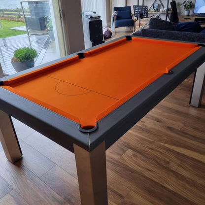 FMF Elixir Pool Dining Table Metallic Graphite Grey