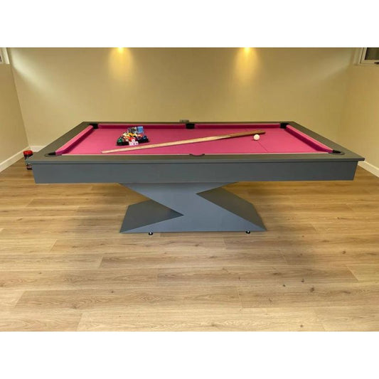 Superpool Lightning Pool Dining Table Graphite Grey 7ft - Excel Leisure Games