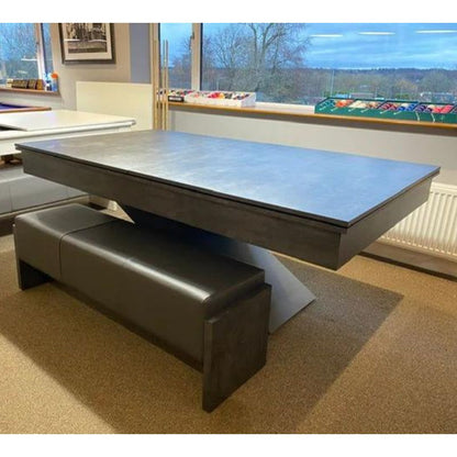 Superpool Lightning Pool Dining Table Monaco Grey 7ft - Excel Leisure Games