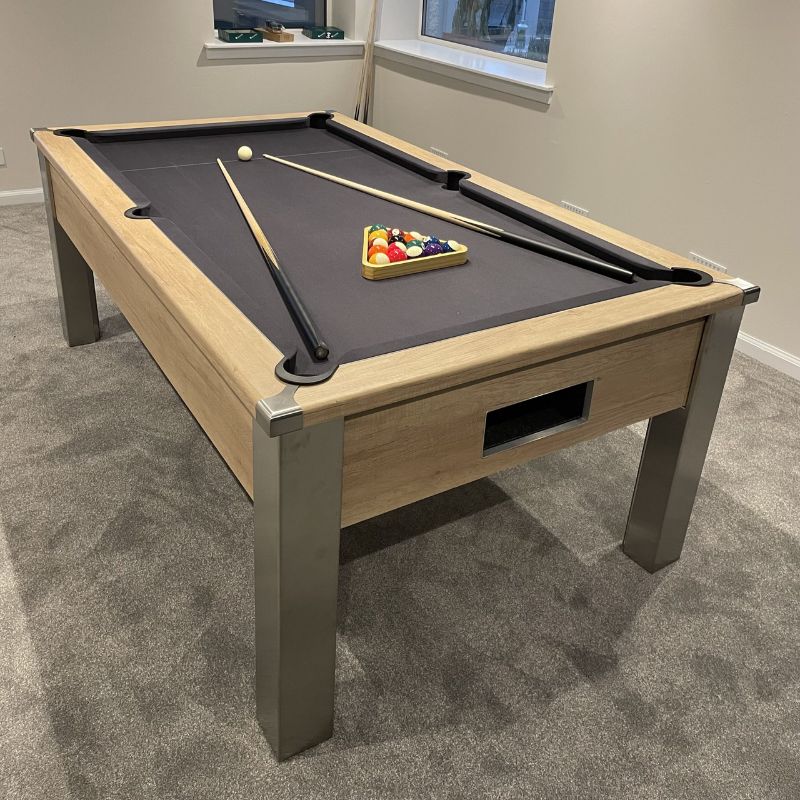 FMF Spirit Tournament Pool Table Nebraska Oak